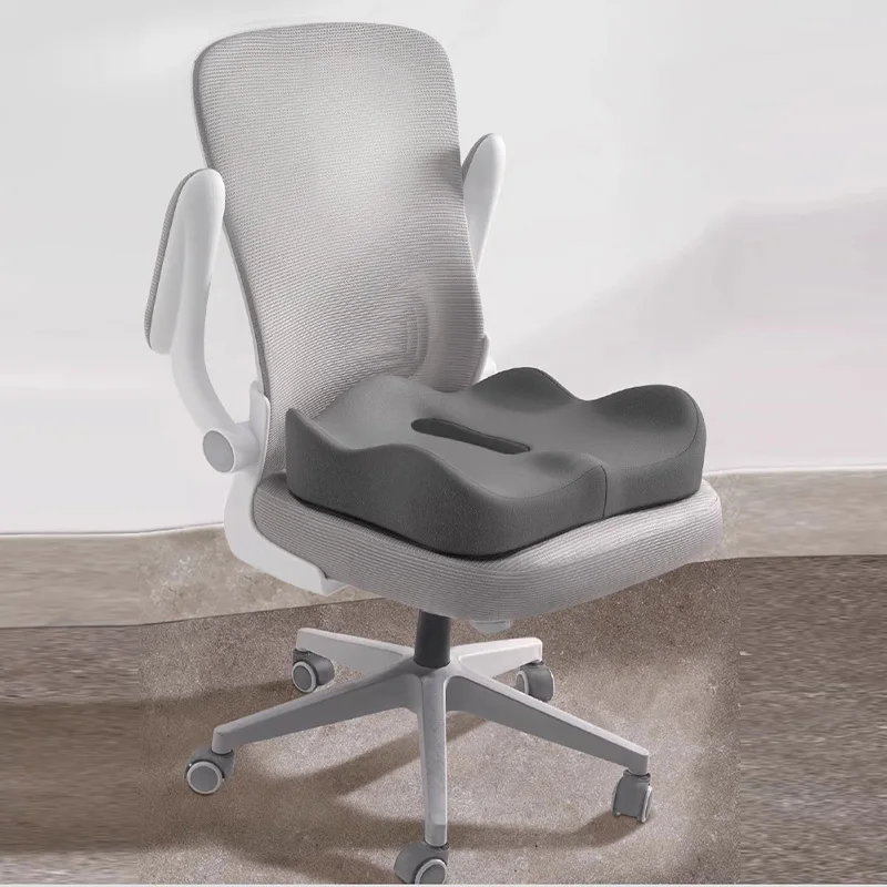 Memory Foam Seat Cushion Sitting Artifact Breathable Ergonomic Spine Pressure Relief Pad Skin-Friendly Washable Cover for Office