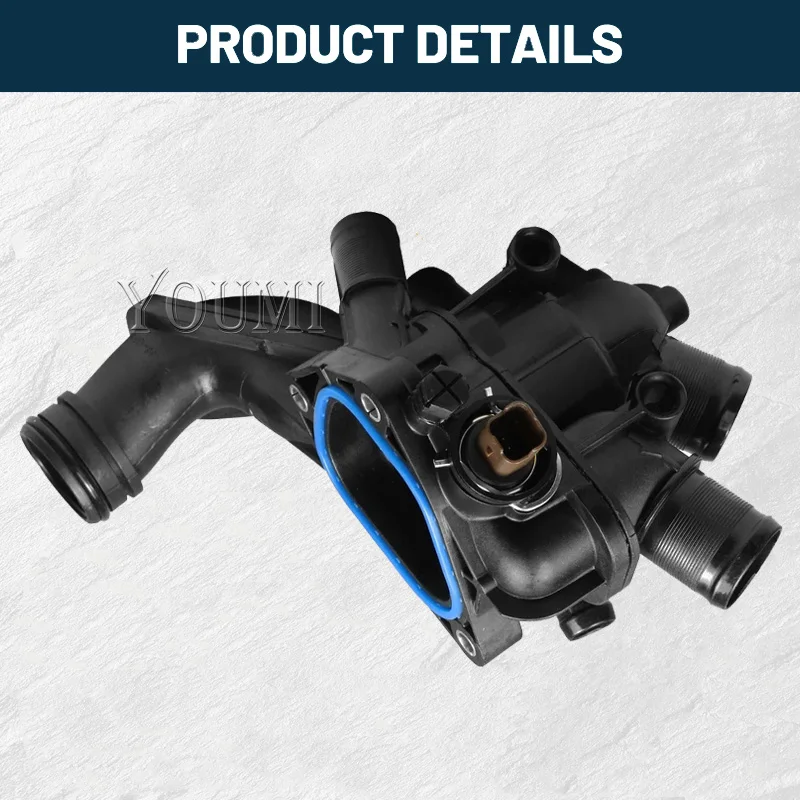 Car Engine Thermostat Housing For MINI R55 R60 R58 R56 R57 R61 R59 1.6L Cooper N12 N14 N16 11538699290 11538613803 11537534521