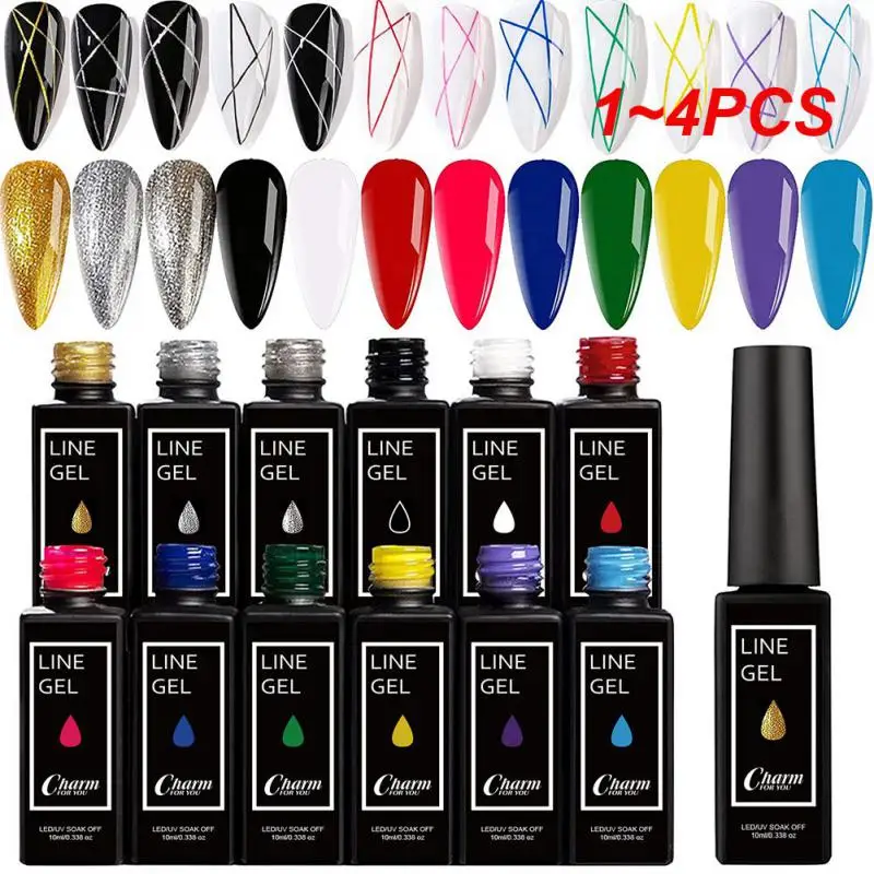 

1-4 шт., Гель-лак для ногтей, 12 цветов