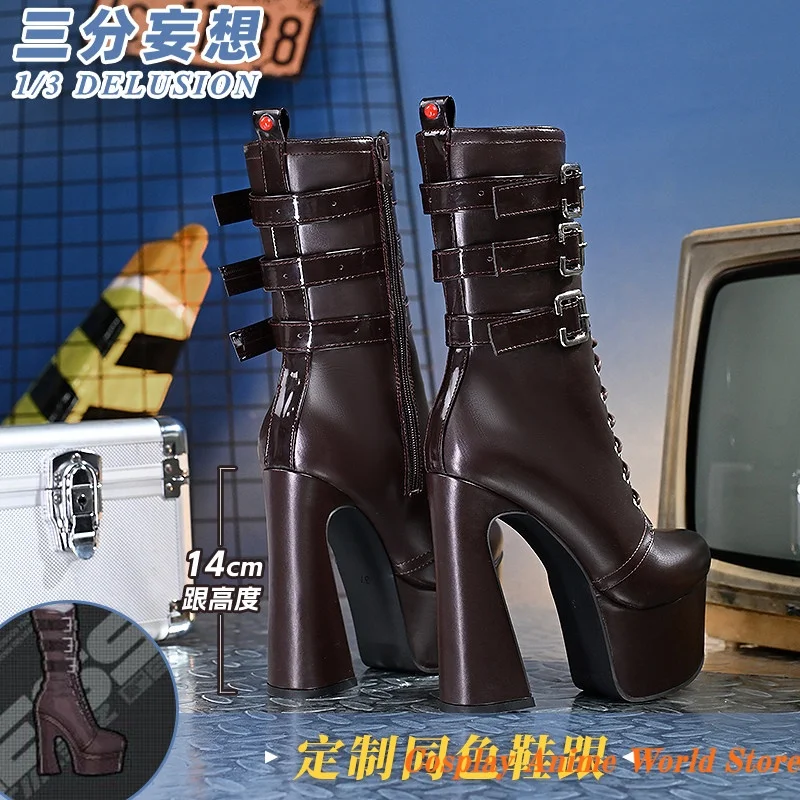 

В наличии: Косплей-обувь ZZZ Zenless Zone Zero Ukinami Yuzuha, высокие каблуки, реквизит для игры MIHOYO, обувь для Хэллоуина, женская обувь для ролевых игр