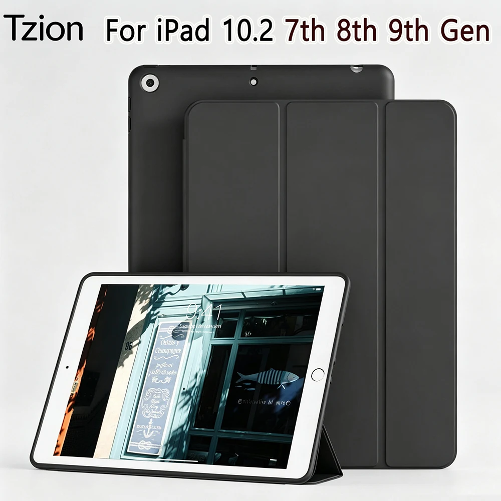 For Apple iPad 9th/8th/7th Generation 10.2-Inch (2021/2020/2019 Release),Magnetic Flip Smart Cover Auto Wake Sleep Tablet Case