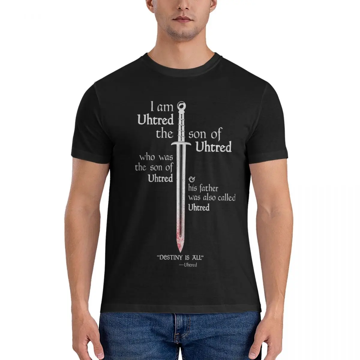 The Last Kingdom - Uhtred - DESTINY IS ALL - Dark Soul Edition Essential T-Shirt mens t shirts Men's cotton t-shirt summer tops