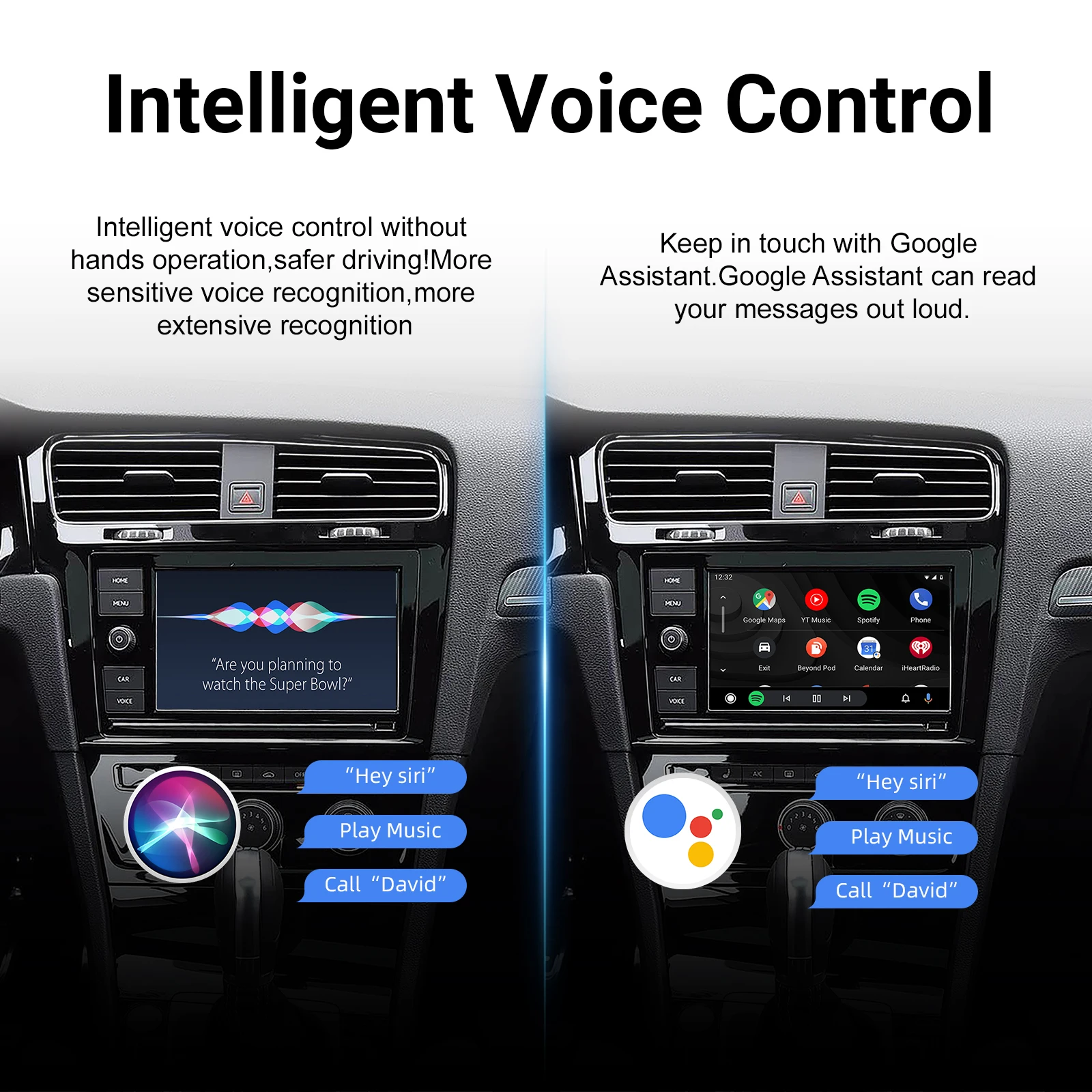Ezonetronics OEM Screen Upgrade Decoder Box multimedia CarPlay Android auto for VW SOKDA SEAT MIB MIB2 platform Golf 7 Tiguan