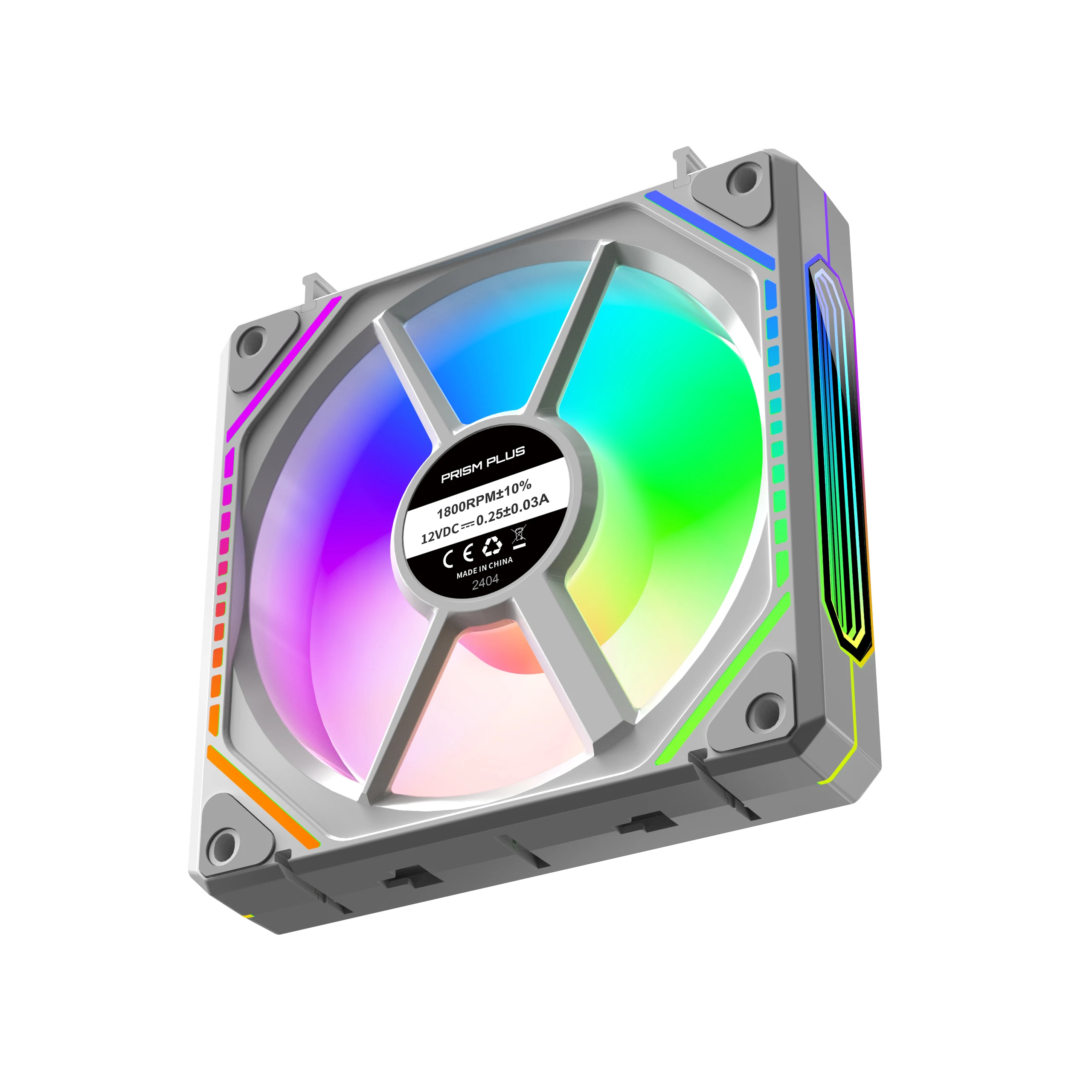 Power Train Prism PLUS Building Block Fan 5V/3PIN ARGB CPU Cooling Fan Infinite Mirror Effect PWM Quiet PC Case Fan