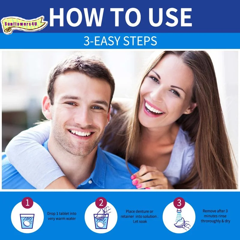 Teeth Whitening And Stain Removal - Comprimidos de limpeza para dentaduras, poderosa