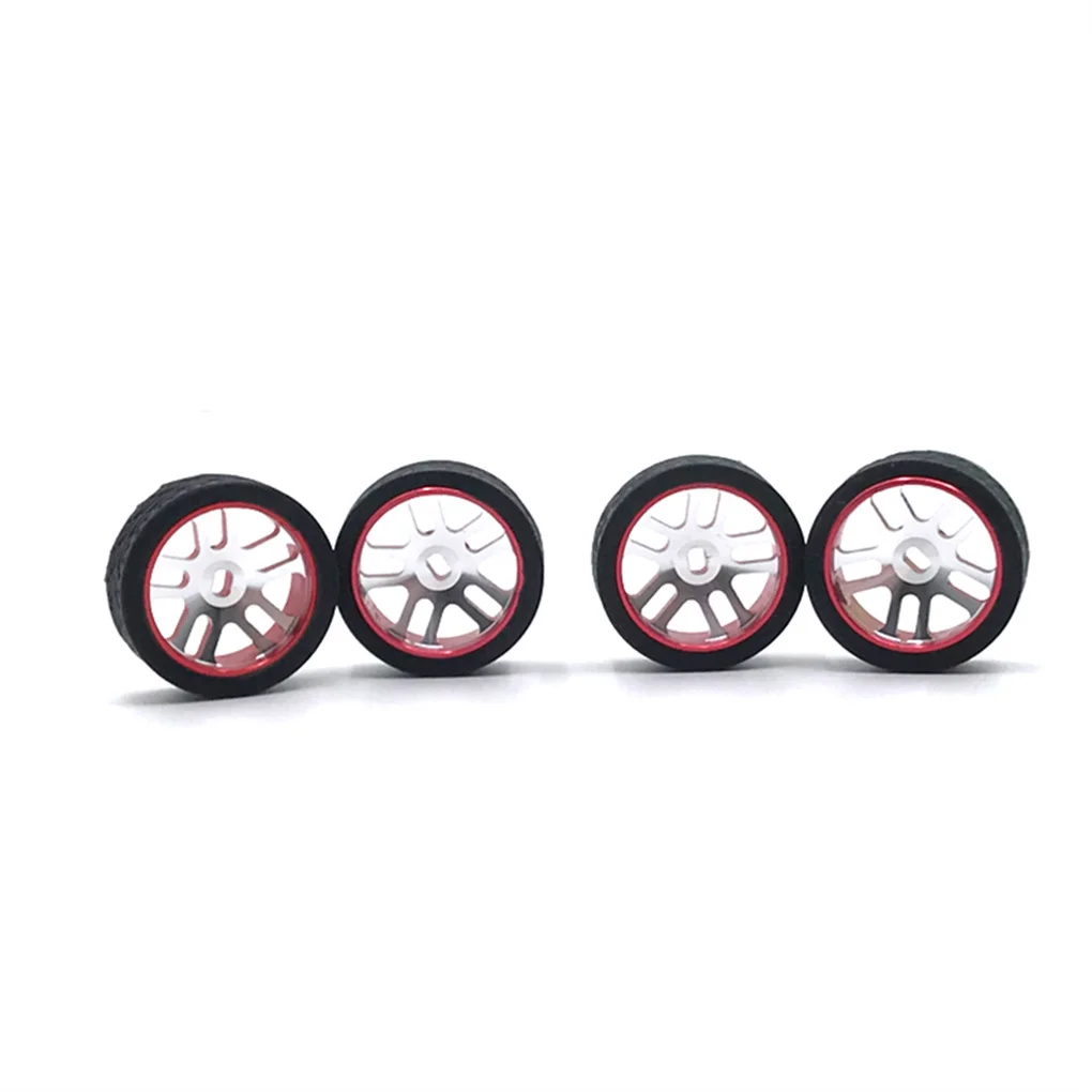 Pack of 4 1/28 Remote Control Model Cars Racing Tire Tires Supplies Replacement for k969 k979 k989 k999 p929