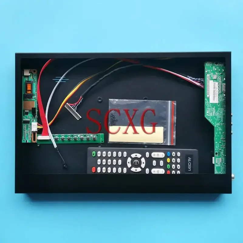 Metal Case+TV Analog Driver Board Fit QD15TL01 QD15TL02 QD15TL03 30 Pin LVDS 1CCFL 1280*800 VGA AV USB HDMI-Compatible Kit 15.4