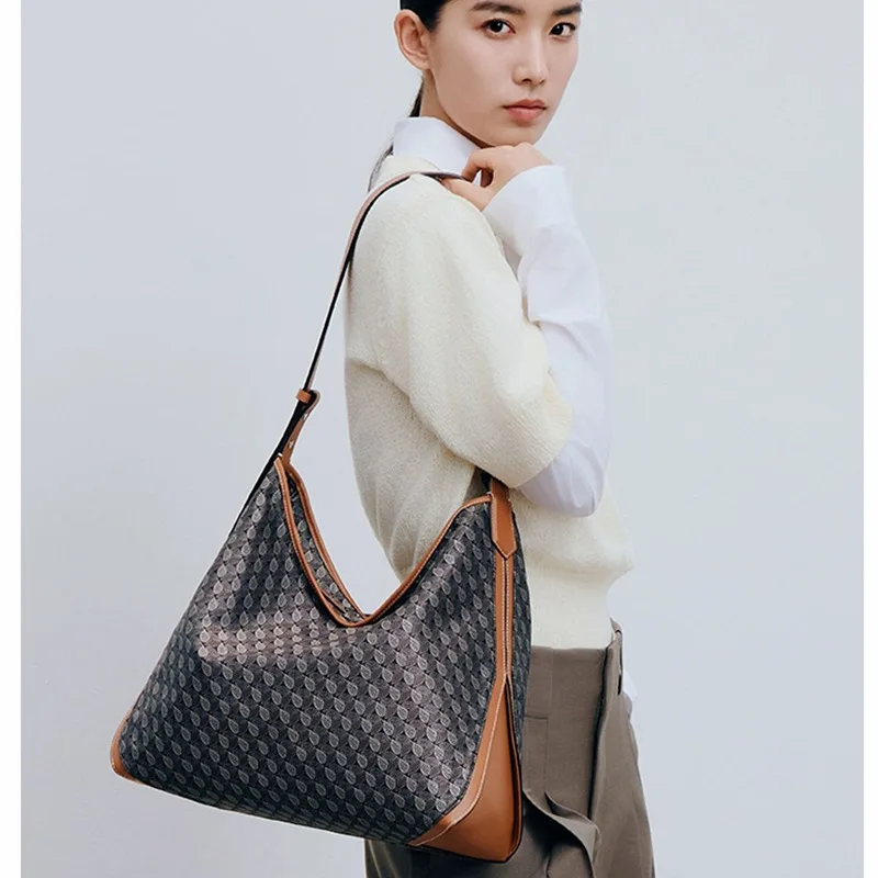 DISSONA Toasttasche aus pflanzlich gegerbtem Rindsleder, Unterarm-Hobo-Tasche, Boston-Einkaufstasche, neu