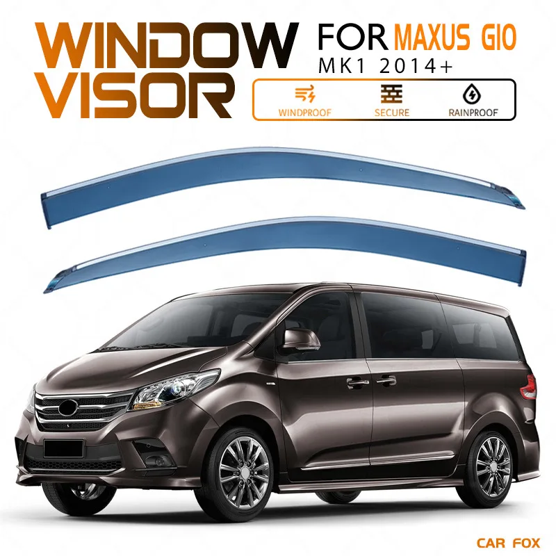 For Maxus G10 2014-2024 PLUS  Window Visor Awnings Shelters Vent Shades Sun Rain Deflector Guard Auto Accessories