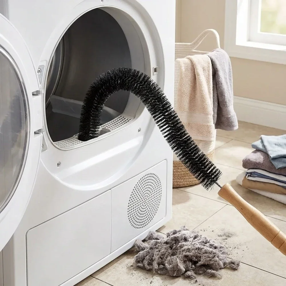Flexible Washing Machine & Dryer Lint Brush Long Handle Deep Cleaning Brush for Dryer Vent, Washing Machine Drum, Pipe and Gap R