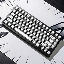 Comic Style Graffiti PBT Keycap Mechanical Keyboard 134 Key Cherry Profile Dye-Subbed Custom Cartoon Manga Game Keycap Mx Switch