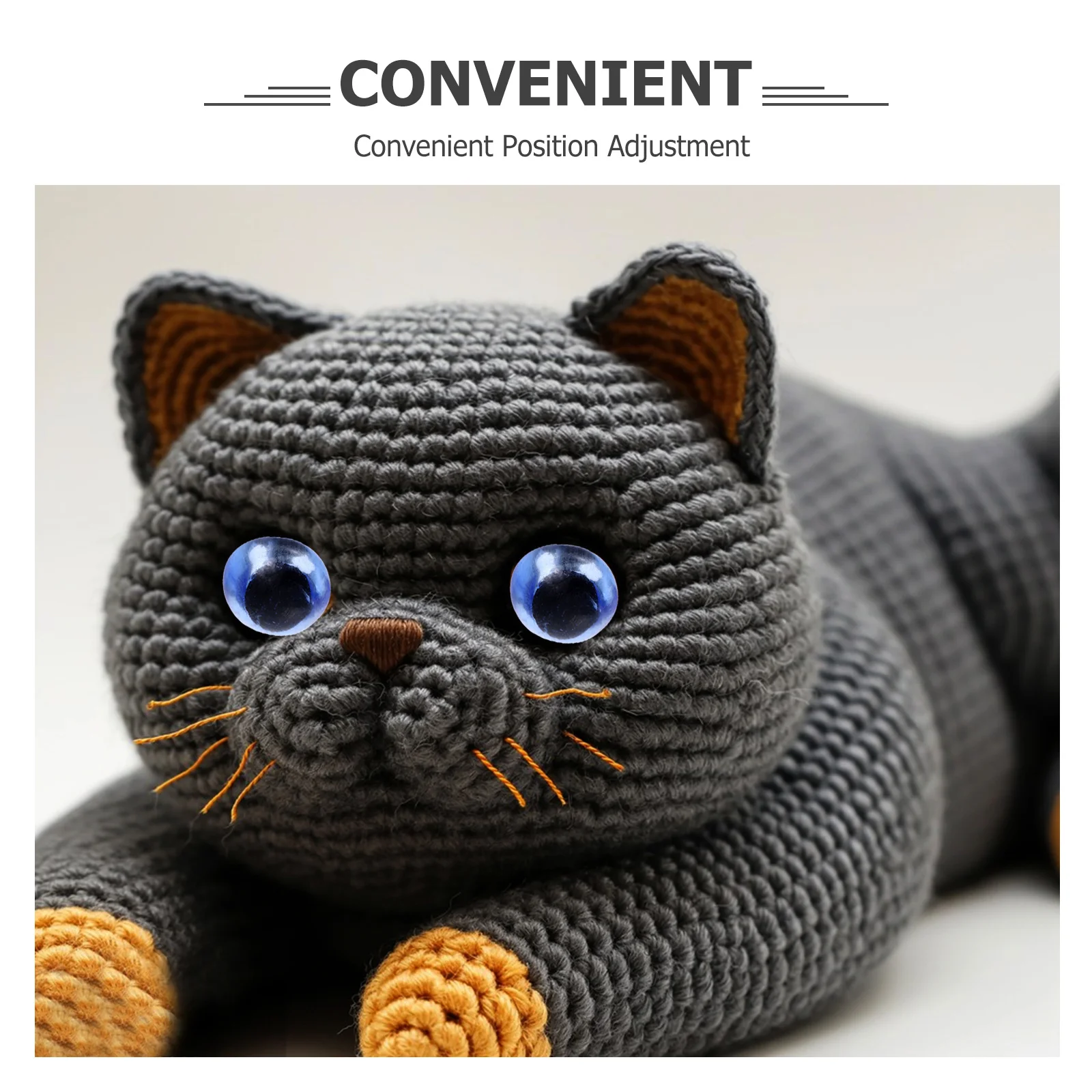 120Pcs Realistic Glass Eyes 4Mm 5Mm 7Mm 10Mm Needle Felting Craft Eye Balls for Stuffed Animals Sew on Safety Eyes Craft