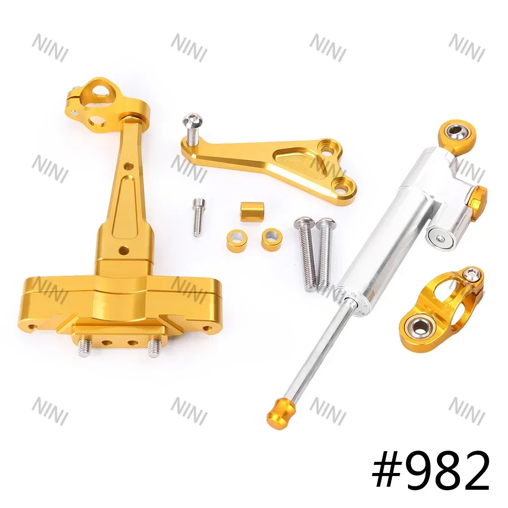 

Мотоцикл для Honda CB650F 2014 2015 2016, алюминиевый стабилизатор рулевого демпфера с комплектом кронштейнов, контроль безопасности, анодированный