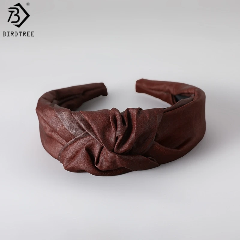 

Повязка на голову Birdtree из 100% натурального шелка для женщин и девушек, повязка для волос из гамбированных кантонских шелковых полотенец, ретро-аксессуар для волос в повседневном стиле A63718JF