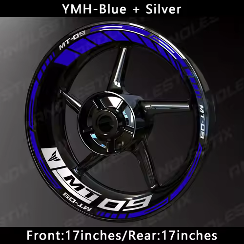 AnoleStix Reflective Motorcycle Wheel Sticker Hub Decal Rim Stripe Tape For YAMAHA MT-09 MT09 - Image 30