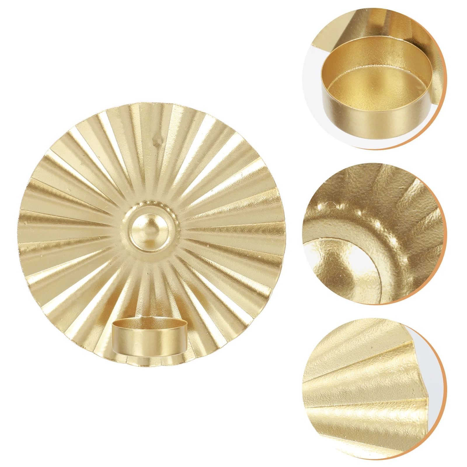 

1Pcs Wall Hanging Decorative Candleholder Metal Candlestick Home Wall Mounted Modern Stylish Stand Romantic Atmosphere