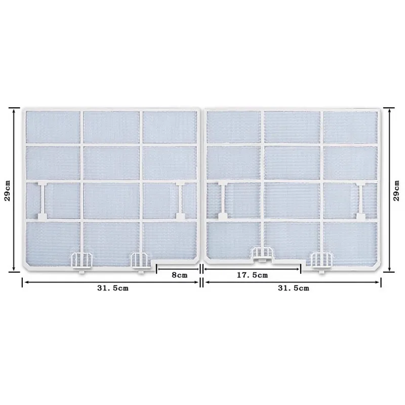 Customized Air Conditioner filter sets (left+ right),size 31.5X29CM,for Kelon/Hisense/Whirlpool 1-1.5HP, Home Appliance Parts