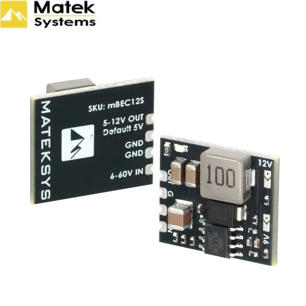MATEK MICRO BEC 6-60V TO 5V/9V/12V-ADJ MBEC12S Step-Down Regulator Module For RC Model Airplane Helicopter FPV Racing Drone