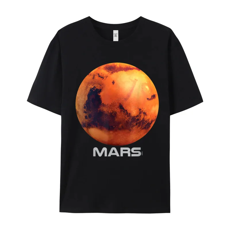 Mars Shirt Solar System Planet T Shirts Funny Short Sleeve Special Round Neck Premium Cotton Tees Normal T-shirts Dad Lovers Day