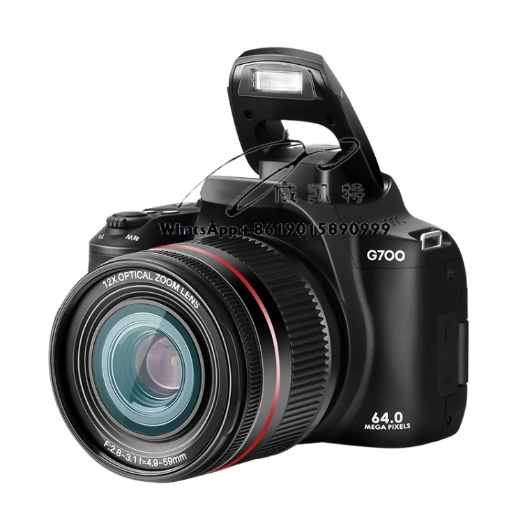 

Brand New G700 4K / 64MP WiFi Digital Video Camera Camcorder 3.0 Inch IPS Screen 12X Optical Zoom