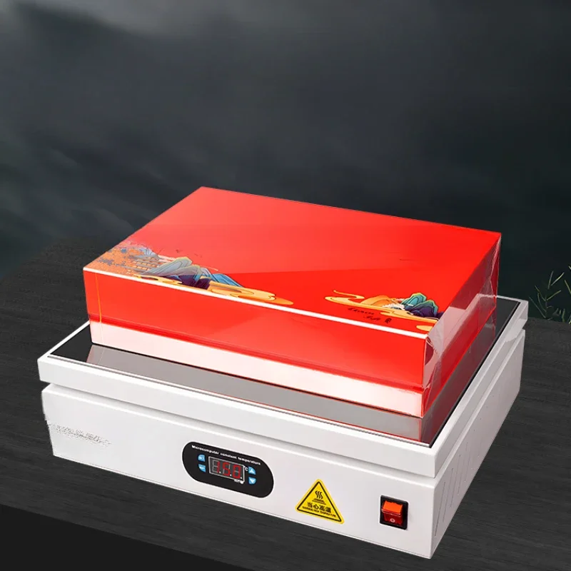 

Manual hot film machine, constant temperature tea gift box, outer packaging, thermoplastic overmolding, film sealing