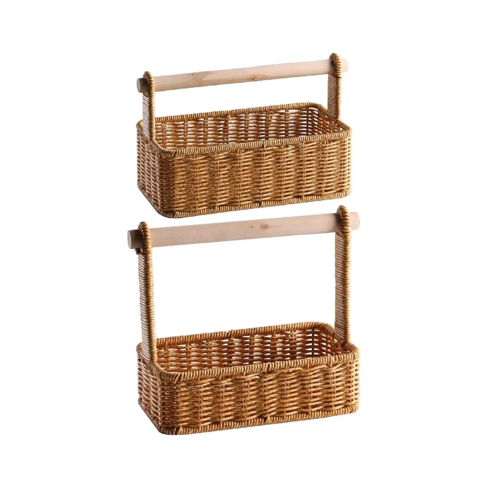 

Portable Storage Basket Cutlery Organizer for Nursery Living Room Bedroom