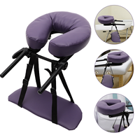 Massage Bed Pillow Face Holding Beauty for Salon Chair Adjustable Headrest Cradle Pvc Bedrest
