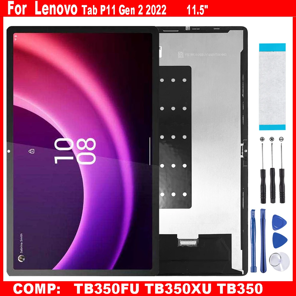 

AAA For Lenovo Tab P11 Gen 2 2022 TB350FU TB350XU TB350 LCD Display Touch Screen Digitizer Glass Panel Assembly Replacement