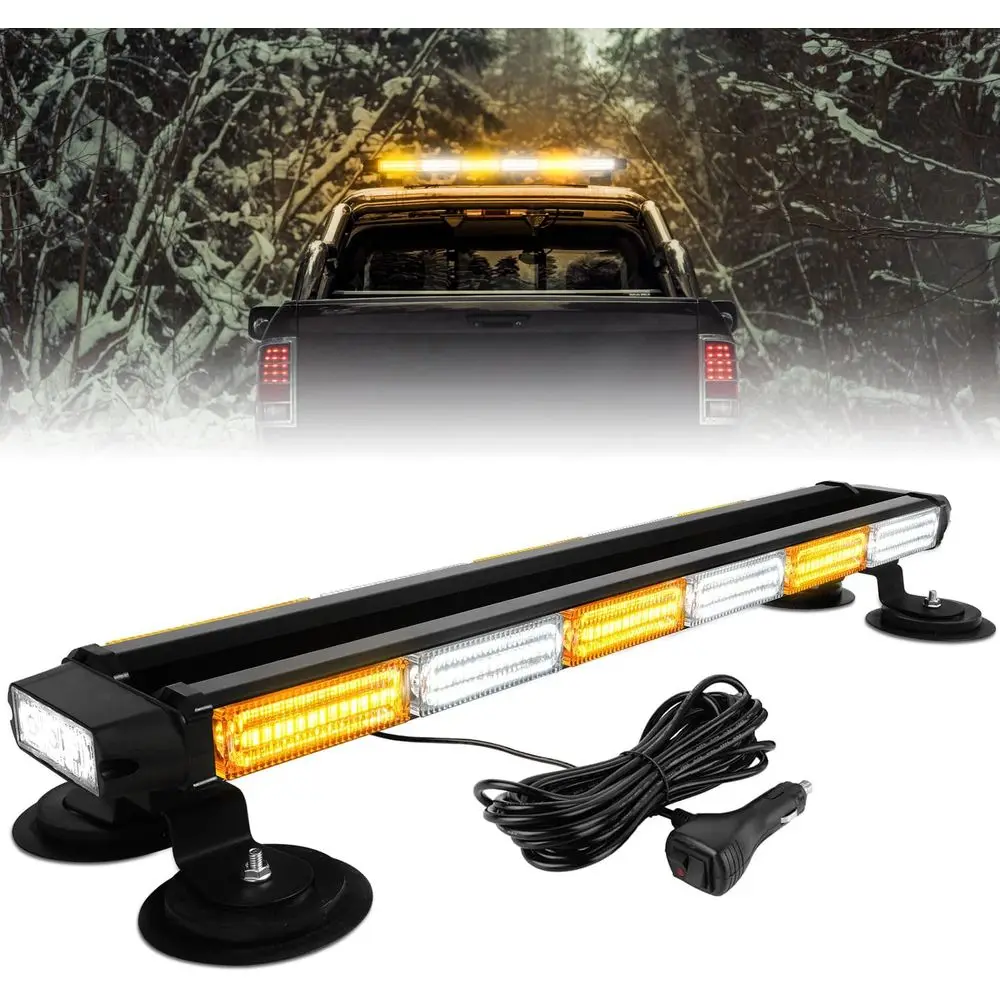 

ASPL 26inch 126 LED Rootop Ency Strobe Lights Bar Double Side lashing Saety Warning Traic Advisor Light Bar Hazard Plow Light or