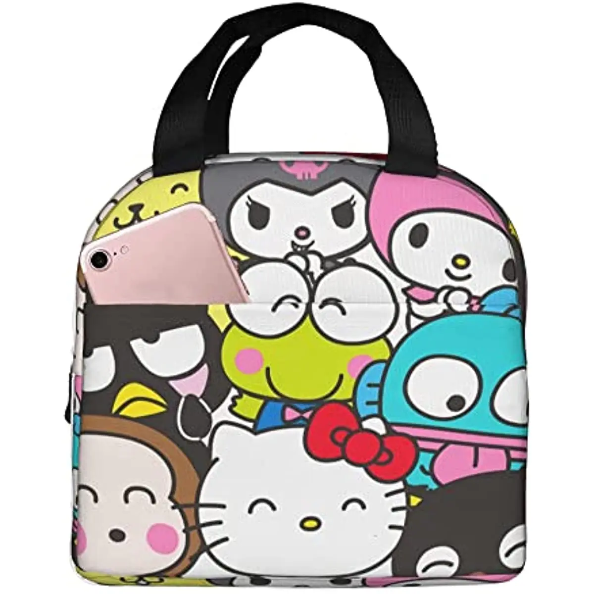 Fiambrera Kawaii para mujer, bolsa de almuerzo reutilizable, bolsa de comida aislada, contenedor de alimentos, trabajo, Picnic, Viajes