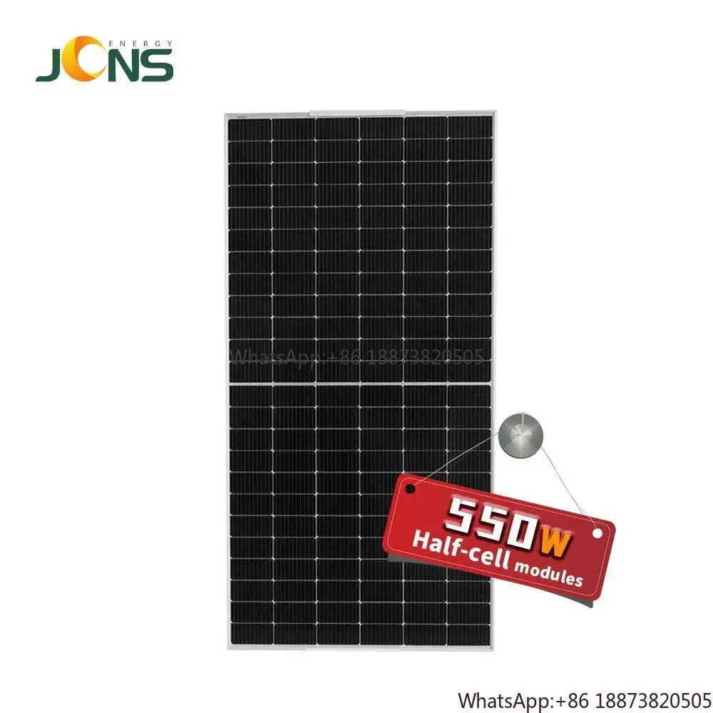 Wholesale Price Solar Panels 540W 545W 550 Watt  Home Monocrystalline Black Frame