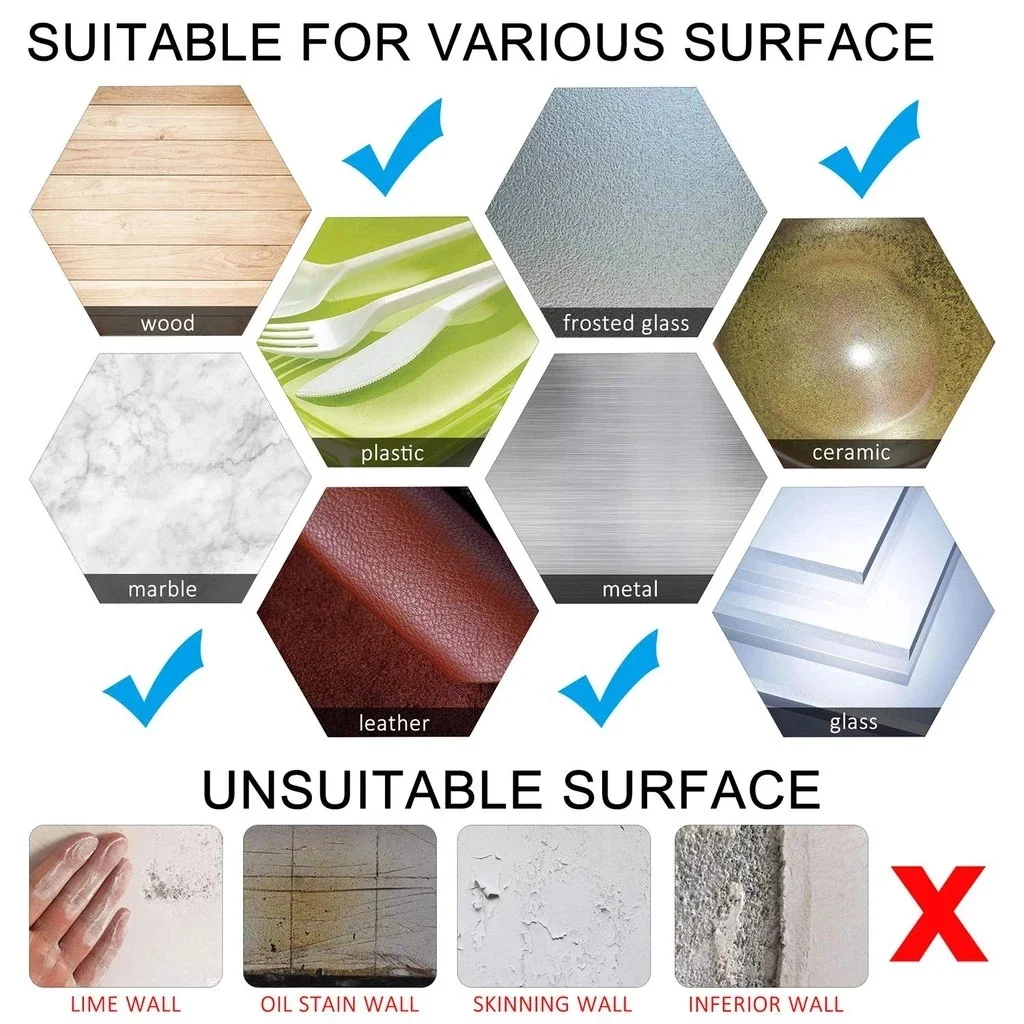 1M/2M/3/5M Nano Tape Double Sided Tape Transparent NoTrace Reusable Waterproof Adhesive Tape Sticker Cleanable Home view 6