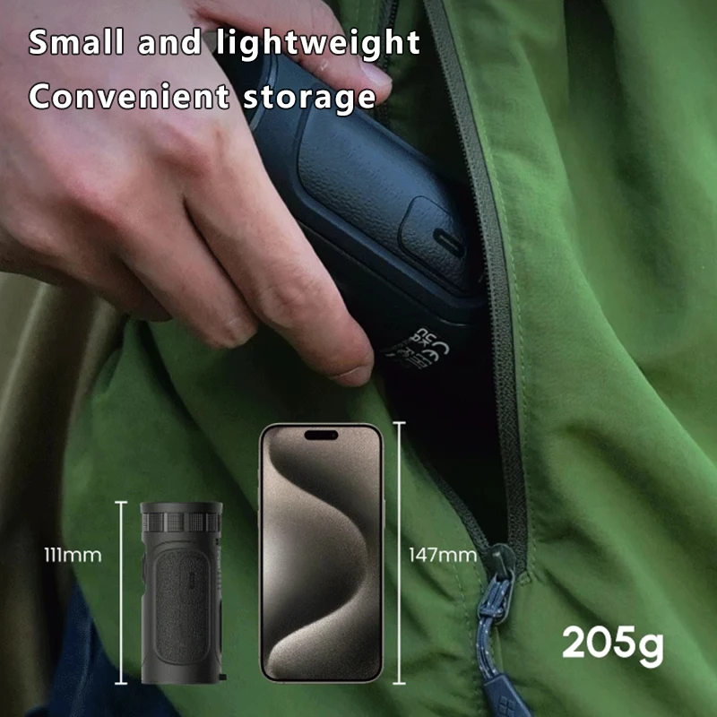 Инфракрасный тепловизор, ночной монокуляр, охотничий монокуляр IP54 с экраном, перекрещенный волос, прицеление, приложение для записи видео, подключение