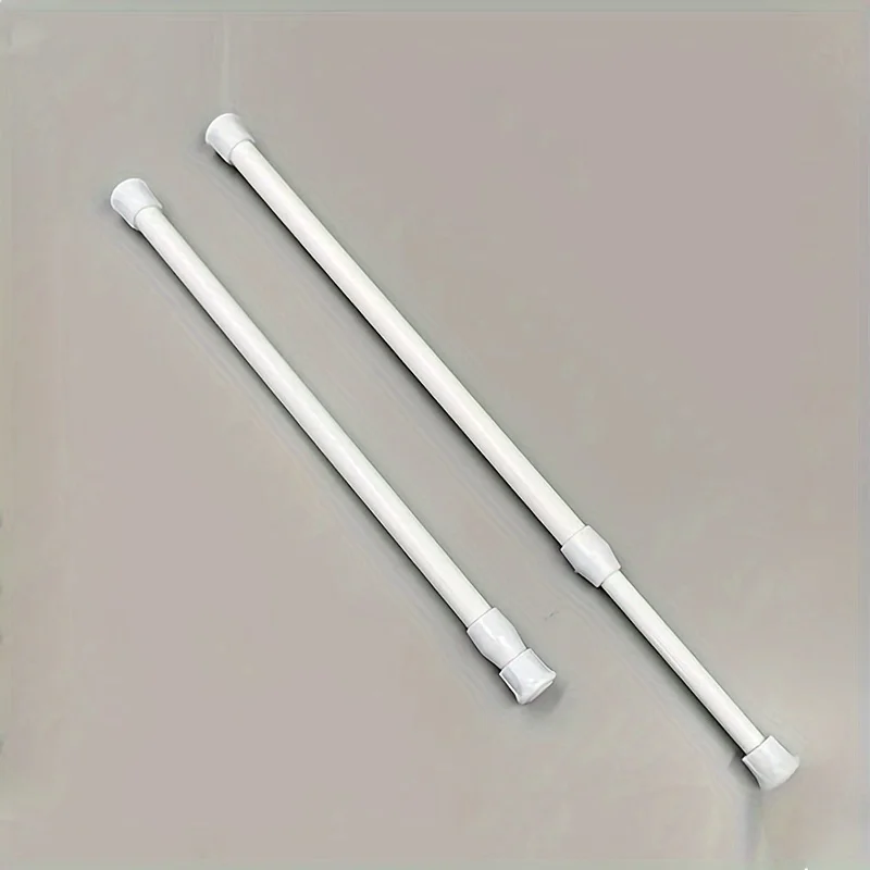 

1pc Multifunctional Non-Slip Punch-Free Telescopic Fine Bar, Towel Bar for Bathroom, White