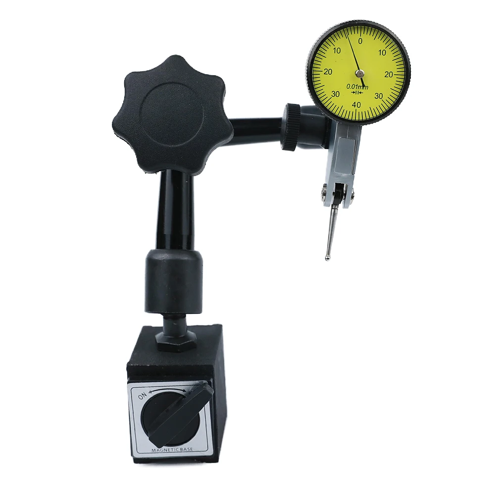 Lever Dial Indicator Magnetic Holder Measuring Probes Indicator Stand Magnetic Base Comparator Watch Tools Micrometer Dial Gauge