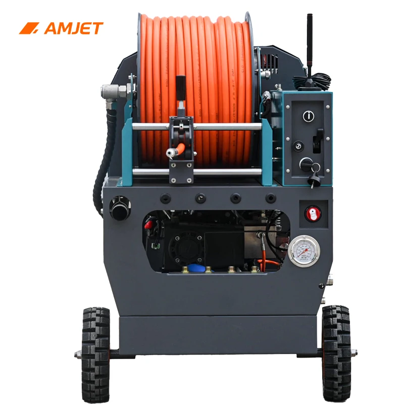Cleaner Machine 30LPM High Pressure Sewer Cleaning Machine 08G Transmission Jetter Sewer for Commercial