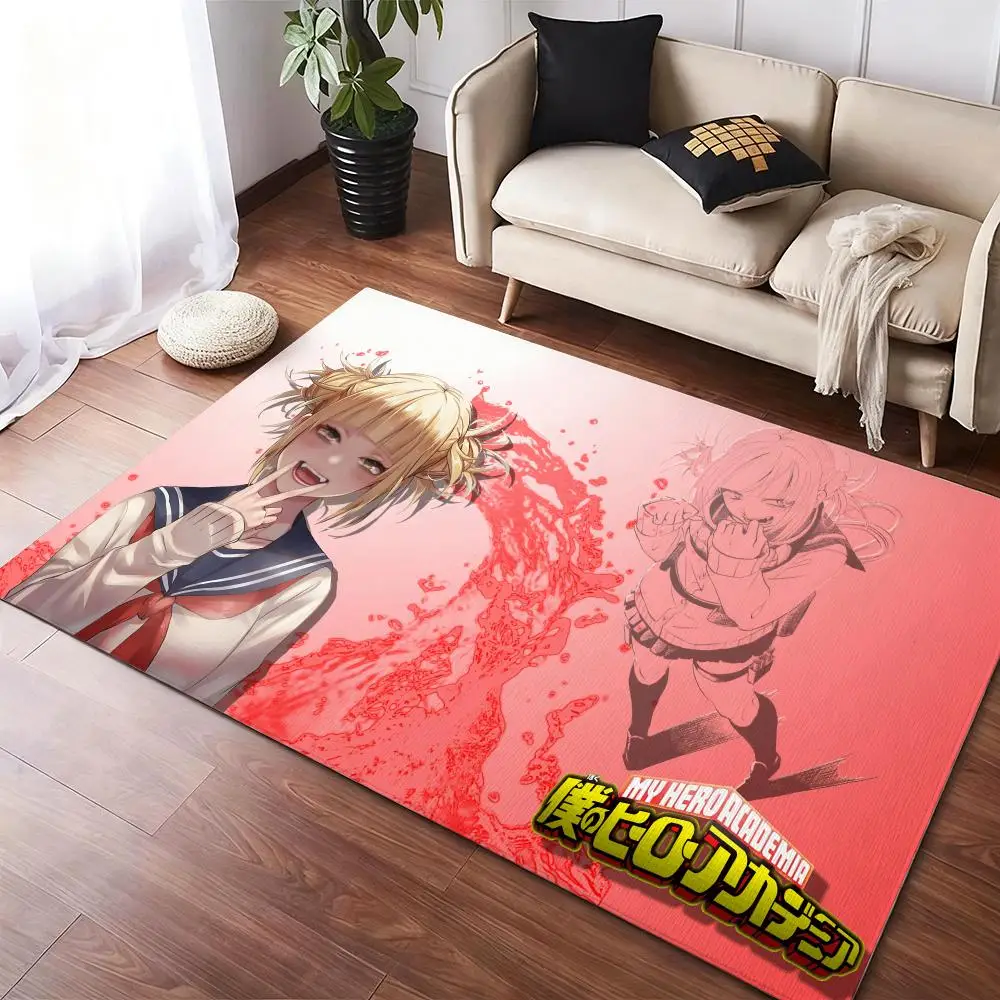 

Himiko Toga Hero A-academia Floor Mat Soft Thickened Non-Slip Door Mat for Living Room Home Decor Flannel Rugs