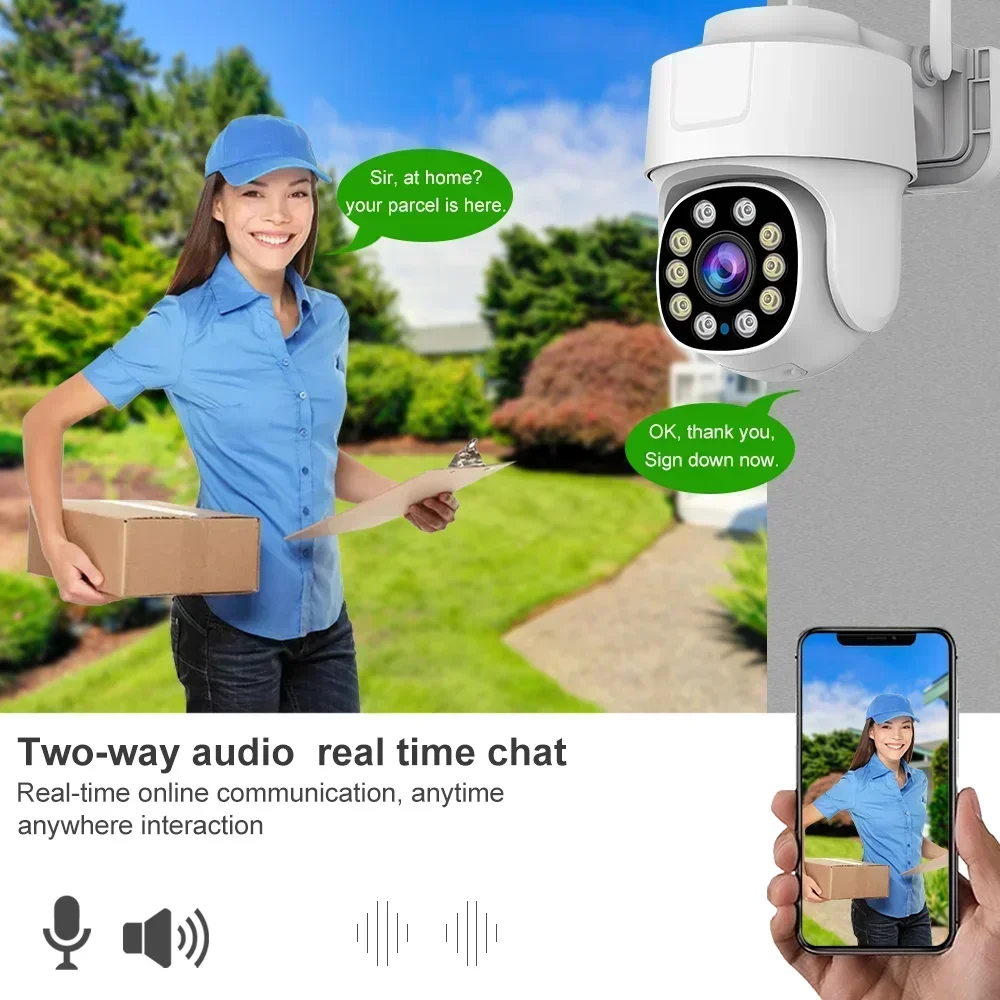 5MP PTZ Tuya Wifi Camera 10X Zoom Smart Outdoor Home Security Video Wireless IP Cam AI Auto Human Tracking Security Protection - Image 4