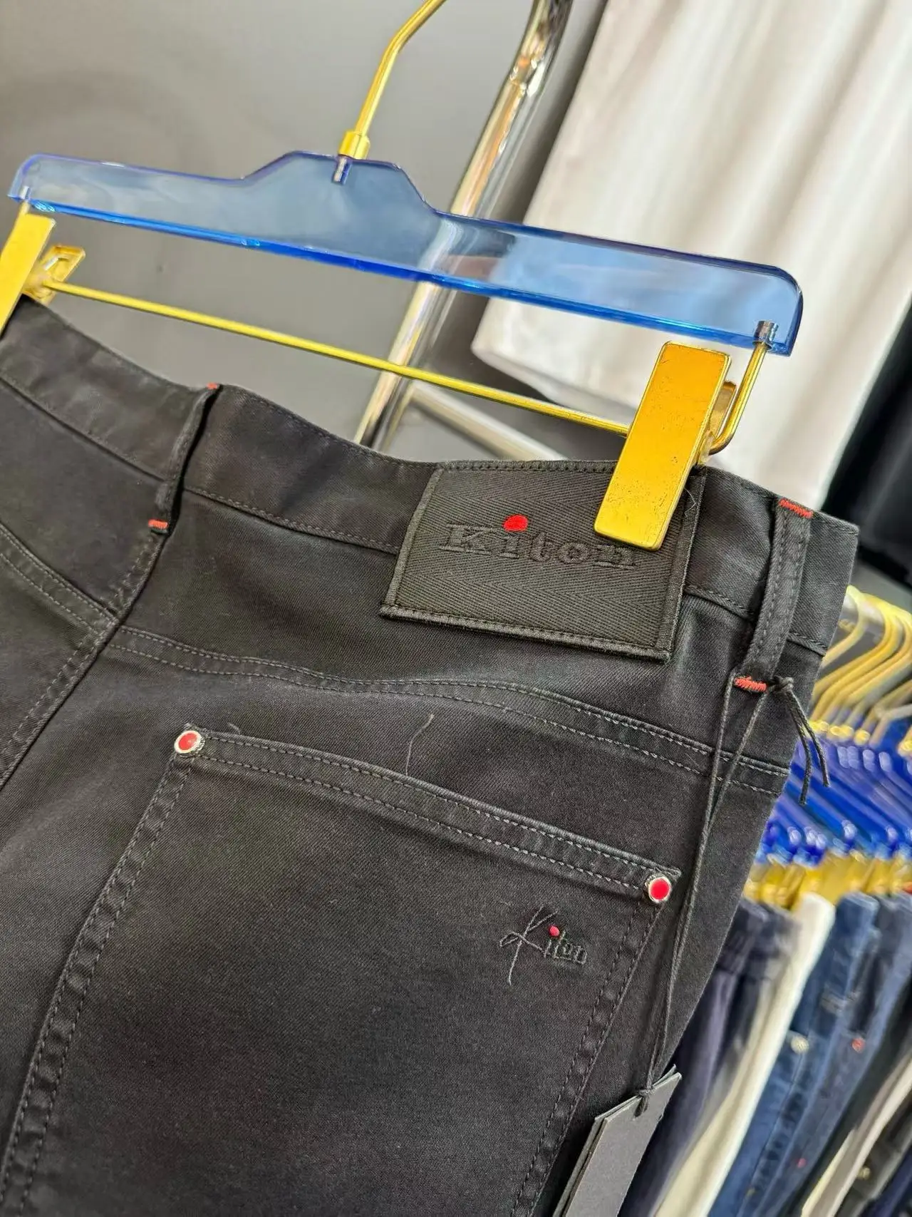 Kiton Men's Clothing 2025 Spring and Summer New Men's Fashion Casual Versatile Straight Jeans