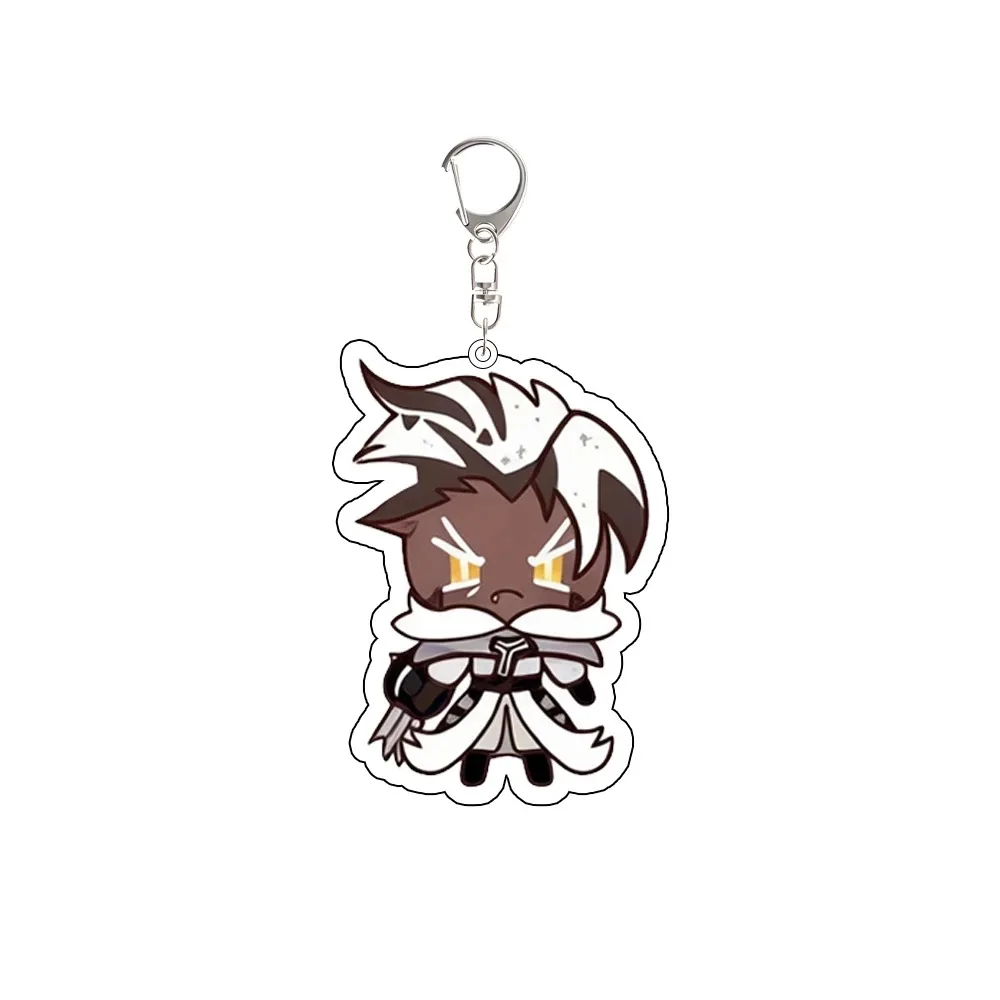 Game Cookie Run Eternal Sugar Hollyberry Shadow Milk White Lily Silent Salt Acrylic Keychain Cute Pendant Valentine's Day Gift view 3