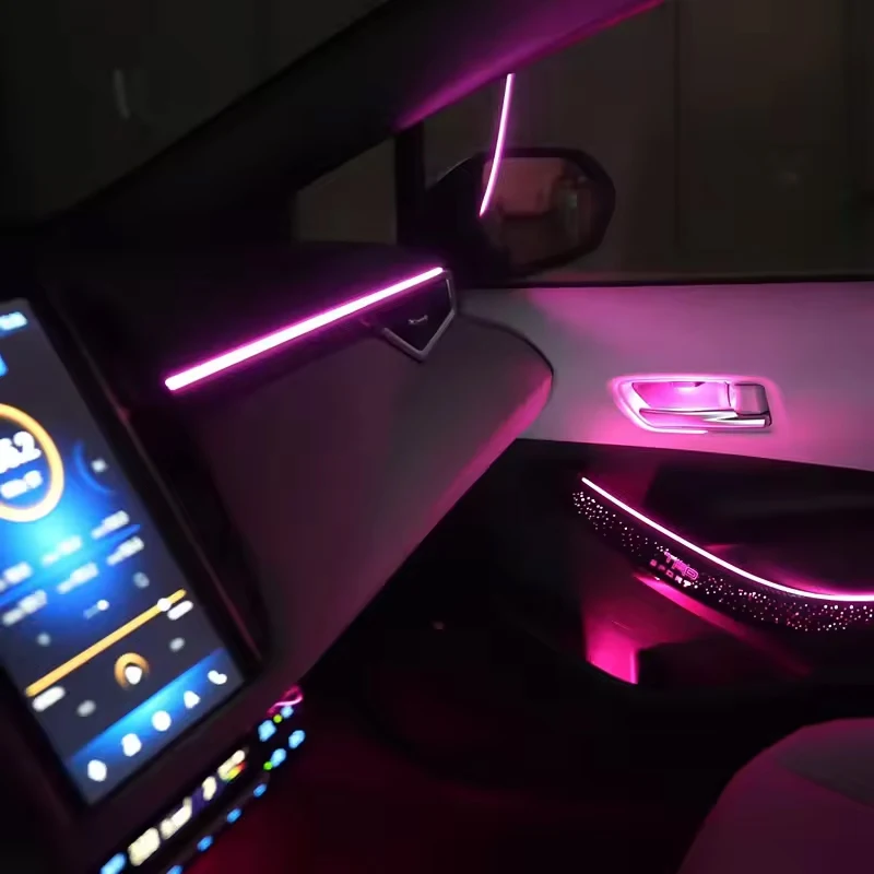 17 in 1 For Toyota Corolla/Levin/Allion 2019-2024 Ambient Lighting Car Kit Dashboard Door Decoration Atmosphere Lamp APP Control