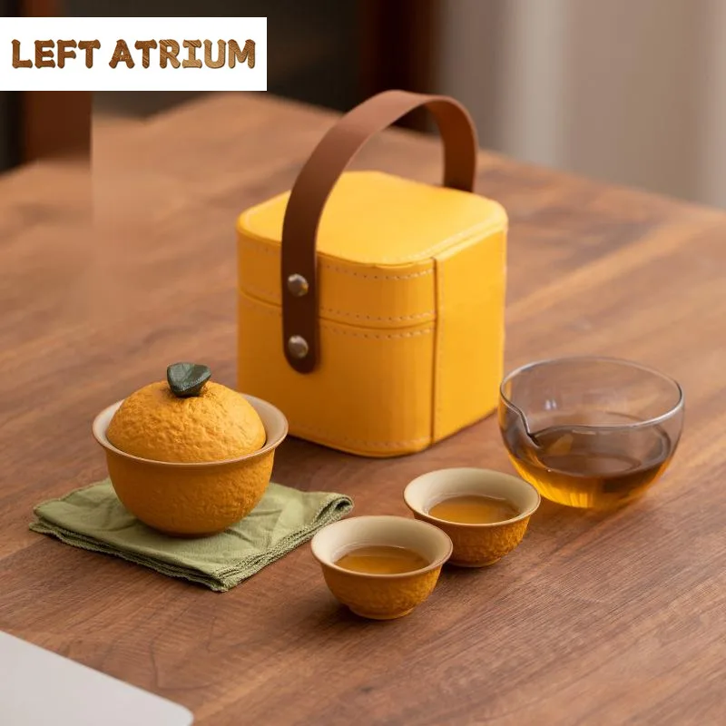 kit-set-da-te-in-ceramica-arancione-brutto-bionico-set-giapponese-di-tazze-1-pentola-2-tazze-servizio-da-te-da-viaggio-decorazione-borsa-portatile