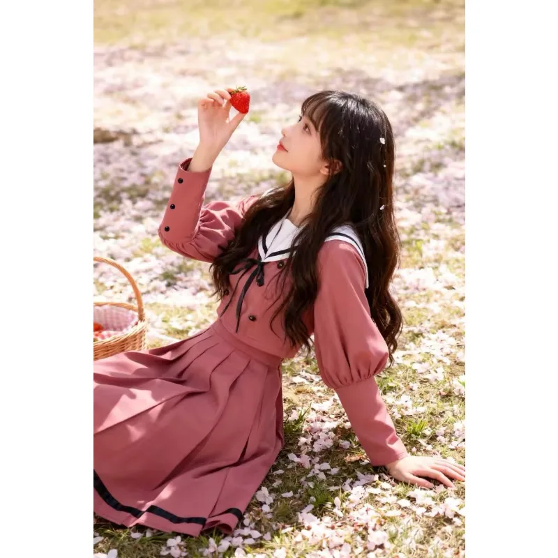 أنيمي زهرة عطرة تزهر مع شخصية الكرامة واغوري كاوروكو تأثيري حلي قميص فستان ربطة القوس فيونكة زي مدرسي المرأة