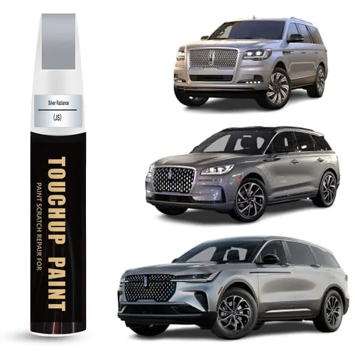 Car Touch Up Paint(Silver Radiance(JS)) for LINCOLN Car Paint Scratch Repair Kit, Quick & Easy Solution to Repair