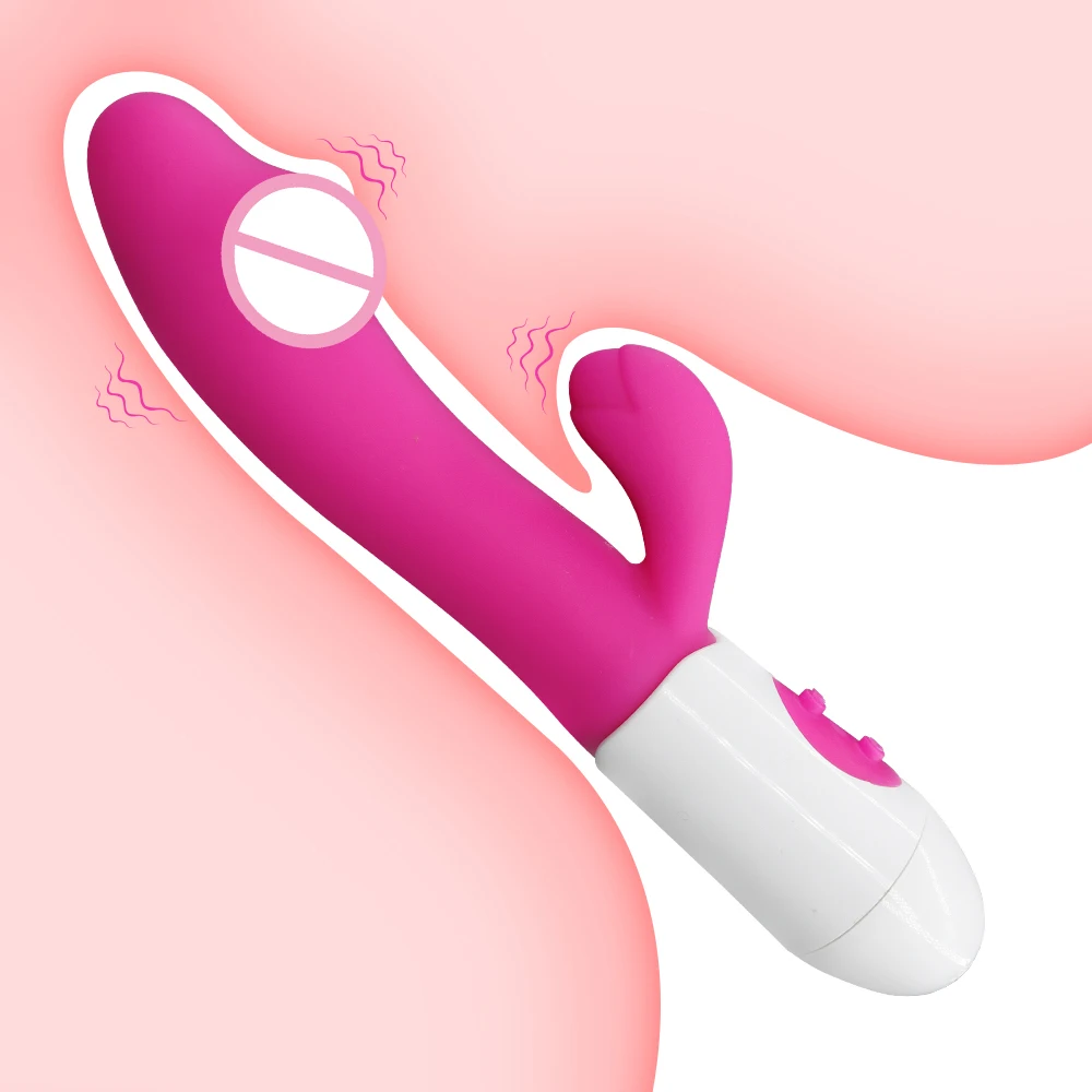 Simulated dildo rabbit vibrator G-spot vaginal clitoris stimulation massager powerful vibration masturbator for women's sex toys