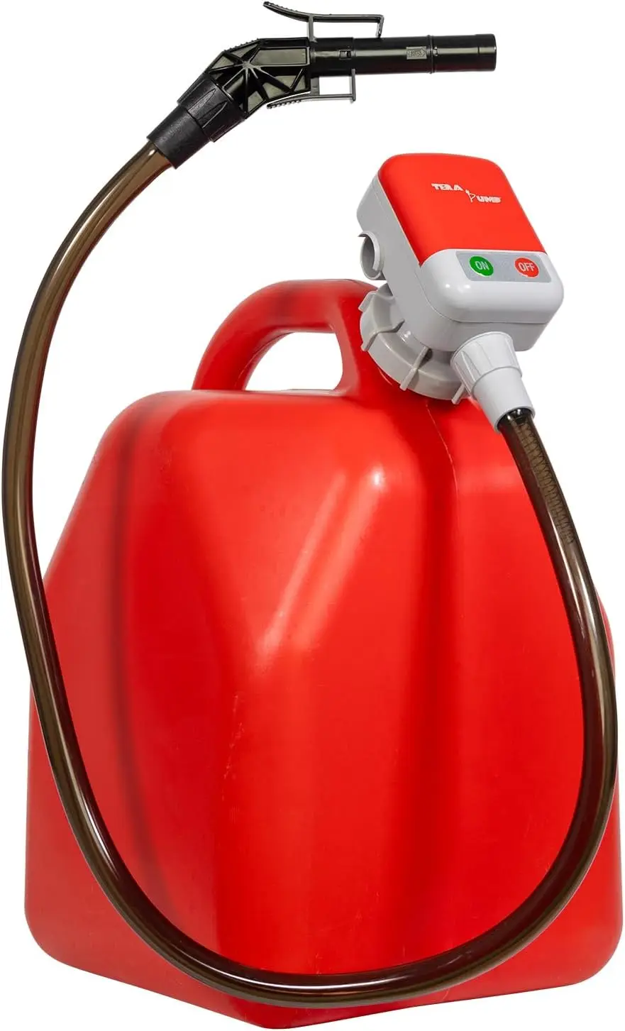 

Насос для перекачки топлива TERA PUMP 5-го поколения TRFA01 с защитой от переполнения (2,7 галлонов в минуту), универсальный адаптер для газового баллона, виниловый шланг 39,4 дюйма