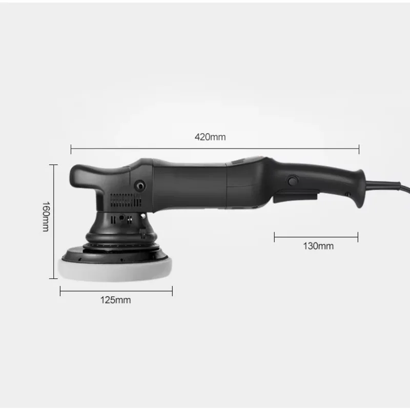 5 In High Efficient Auto Waxing Polishing Machine Multifunctional Rotary Tool With Sponge Wool Bonnet Pad Electric Car Polisher