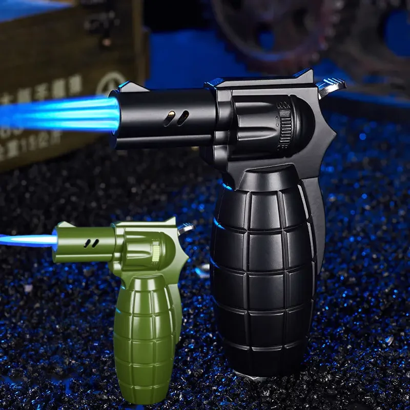 

Windproof High Temperature Welding Gun Inflatable Lighter Outdoor Jet Flame Handheld Durable Barbecue Cigar Portable Lighter