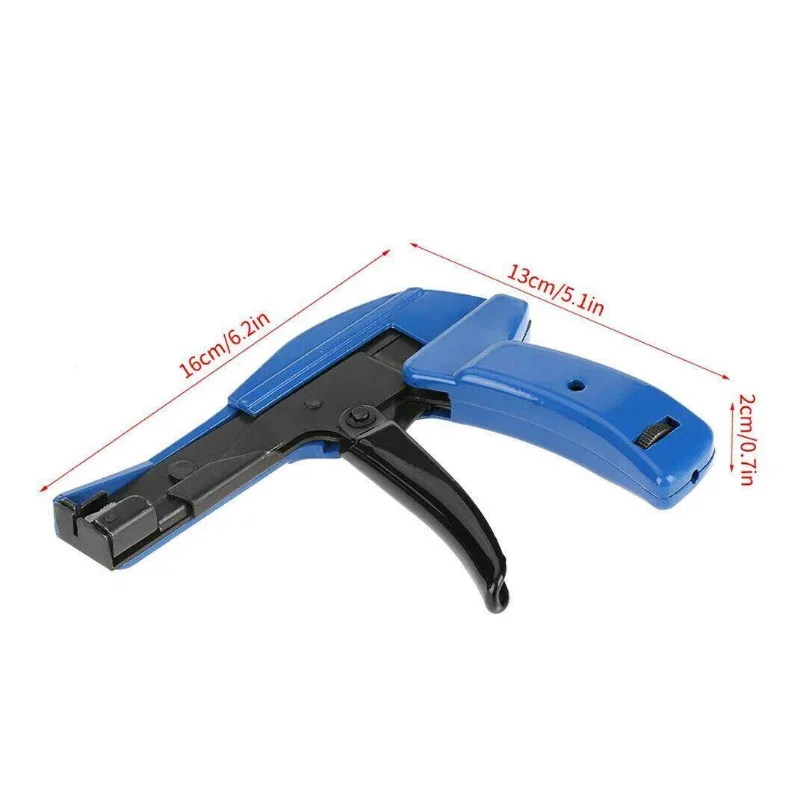 Nylon Zip Tie Pliers HS-600A Fastening Cutting Tool for Nylon Cable Tie Width 2.4-4.8mm Automatic Tension Cut Off Gun