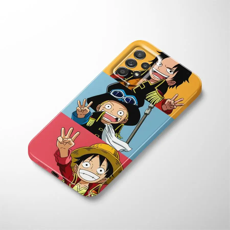 حافظة لهاتف سامسونج جالاكسي A15 A14 A33 A24 A23 A35 A34 A73 A31 A16 A36 A17 A71 A25 A13 قطعة واحدة كارتون لوفي